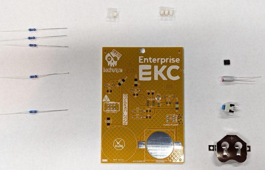 Through hole component layout