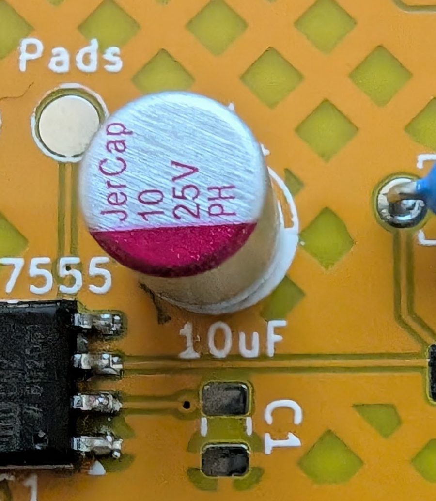Capacitor orientation